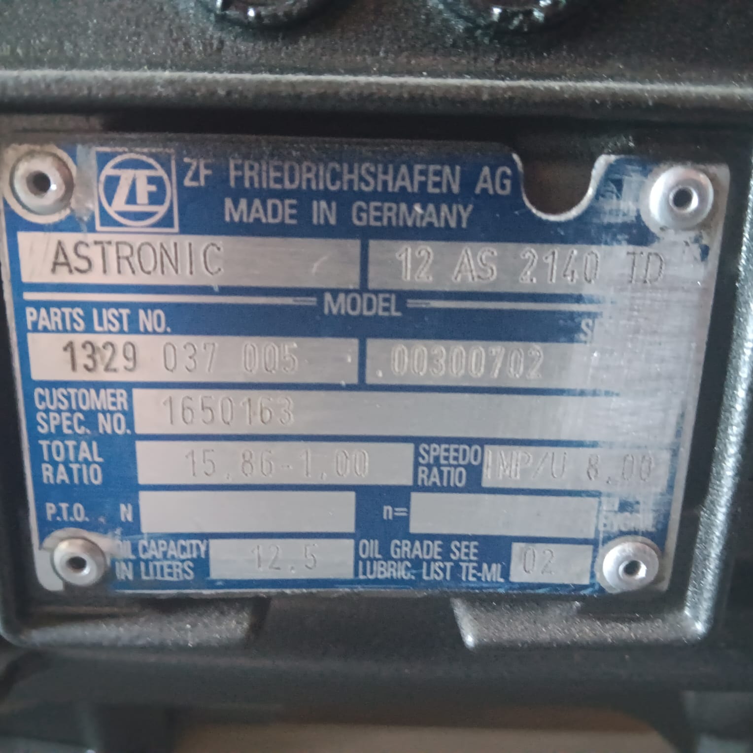 Caixa Velocidades Astronic 12AS2140TD