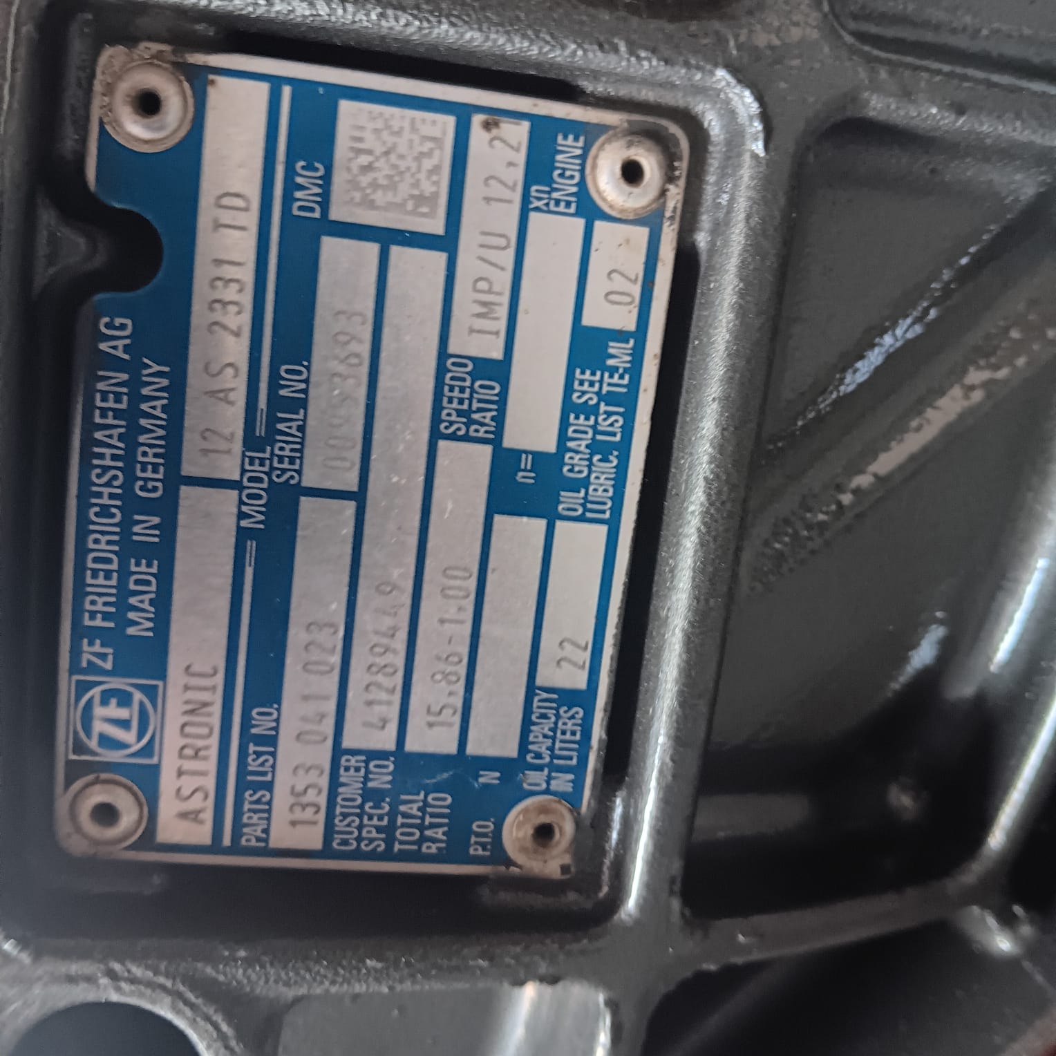 Caixa de Velocidades Astronic 12AS2331 TD