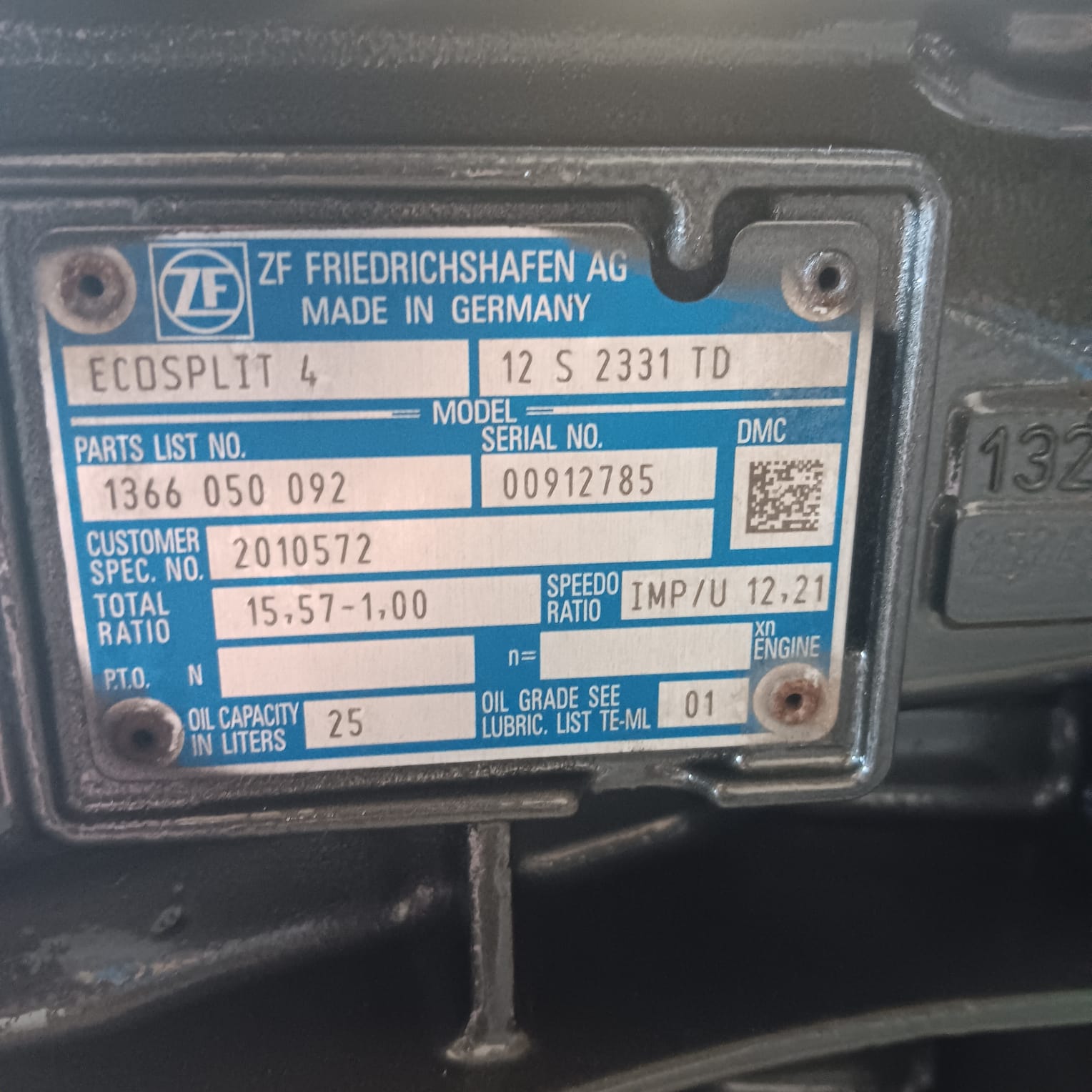Caixa de Velocidades ZF 12S2331TD