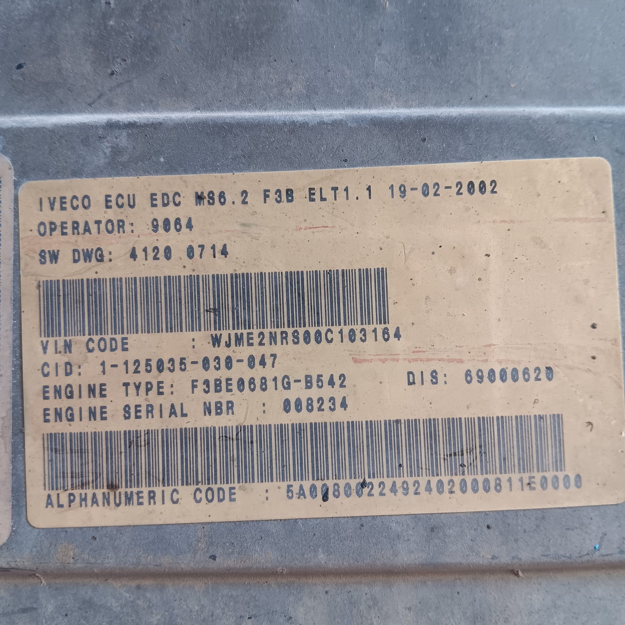 Centralina de Motor Iveco